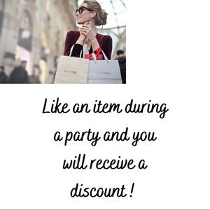 Like An Item During A Party & Receive A Discount